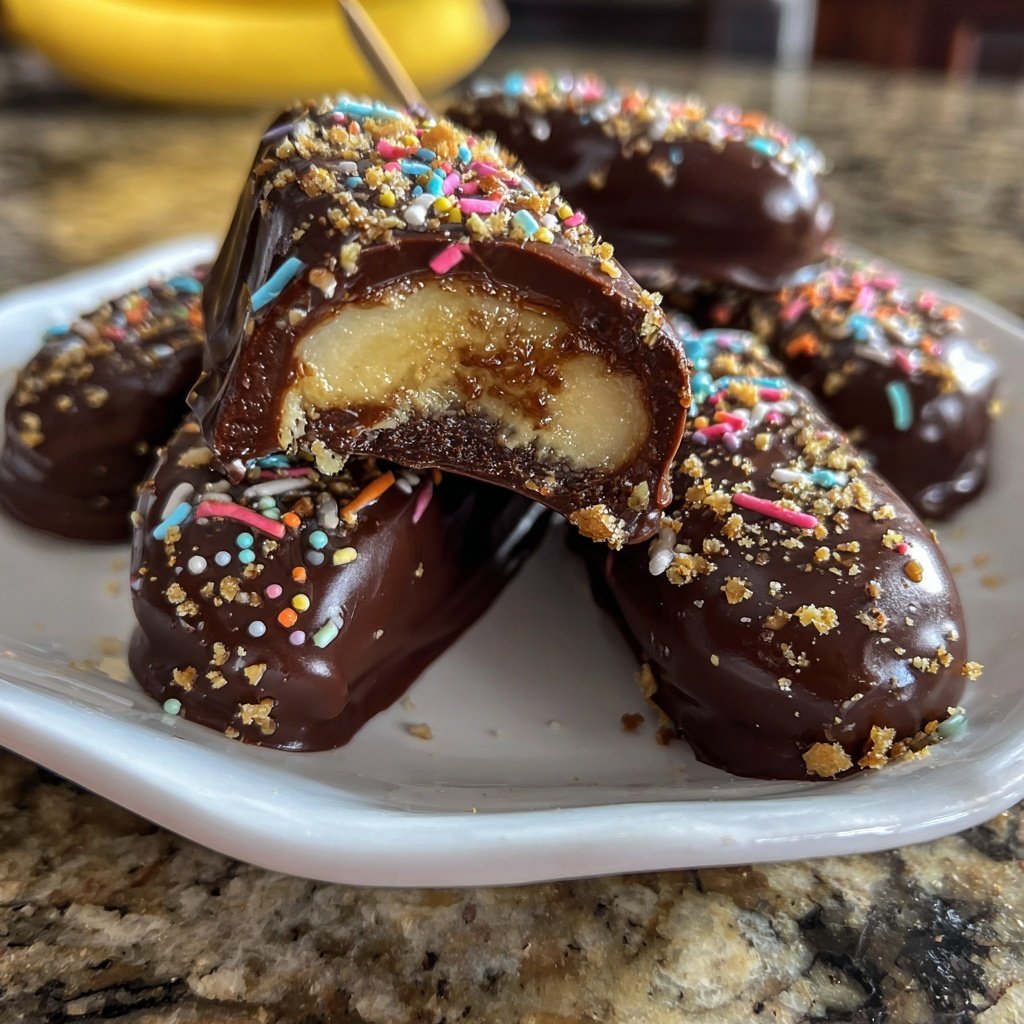Chocolate Covered Banana Pops