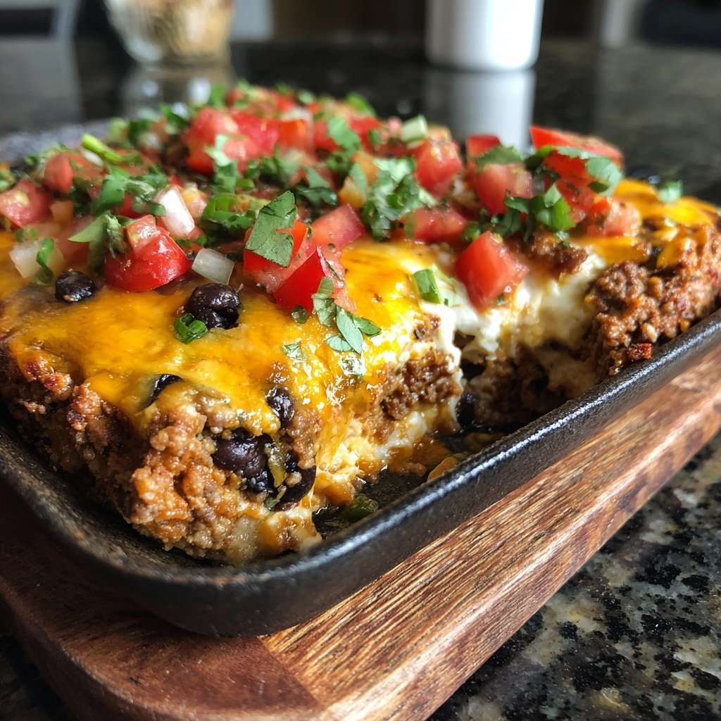 High Protein Taco Casserole