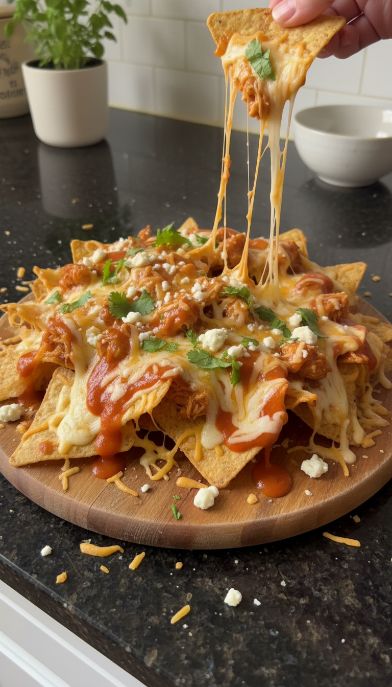 Buffalo Chicken Nacho Platter