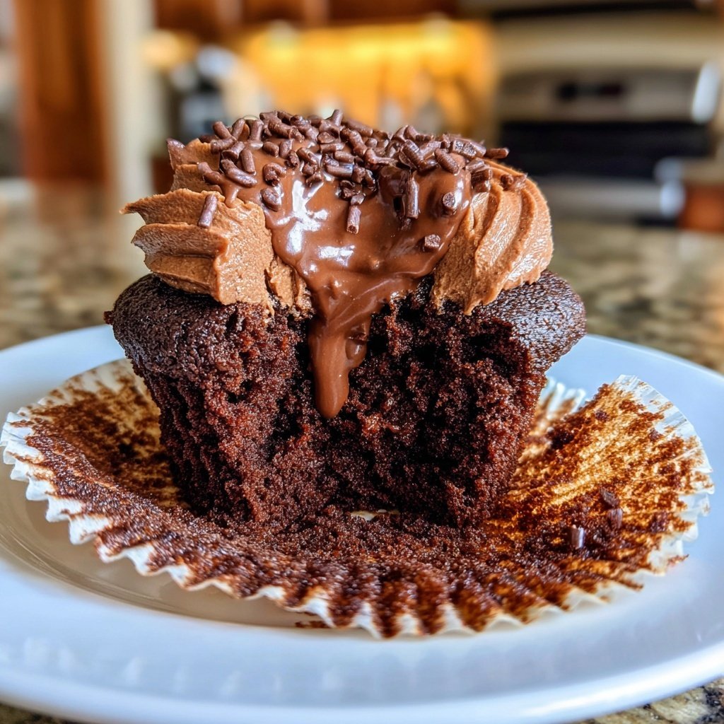 Devil's Food Cupcake Explosion
