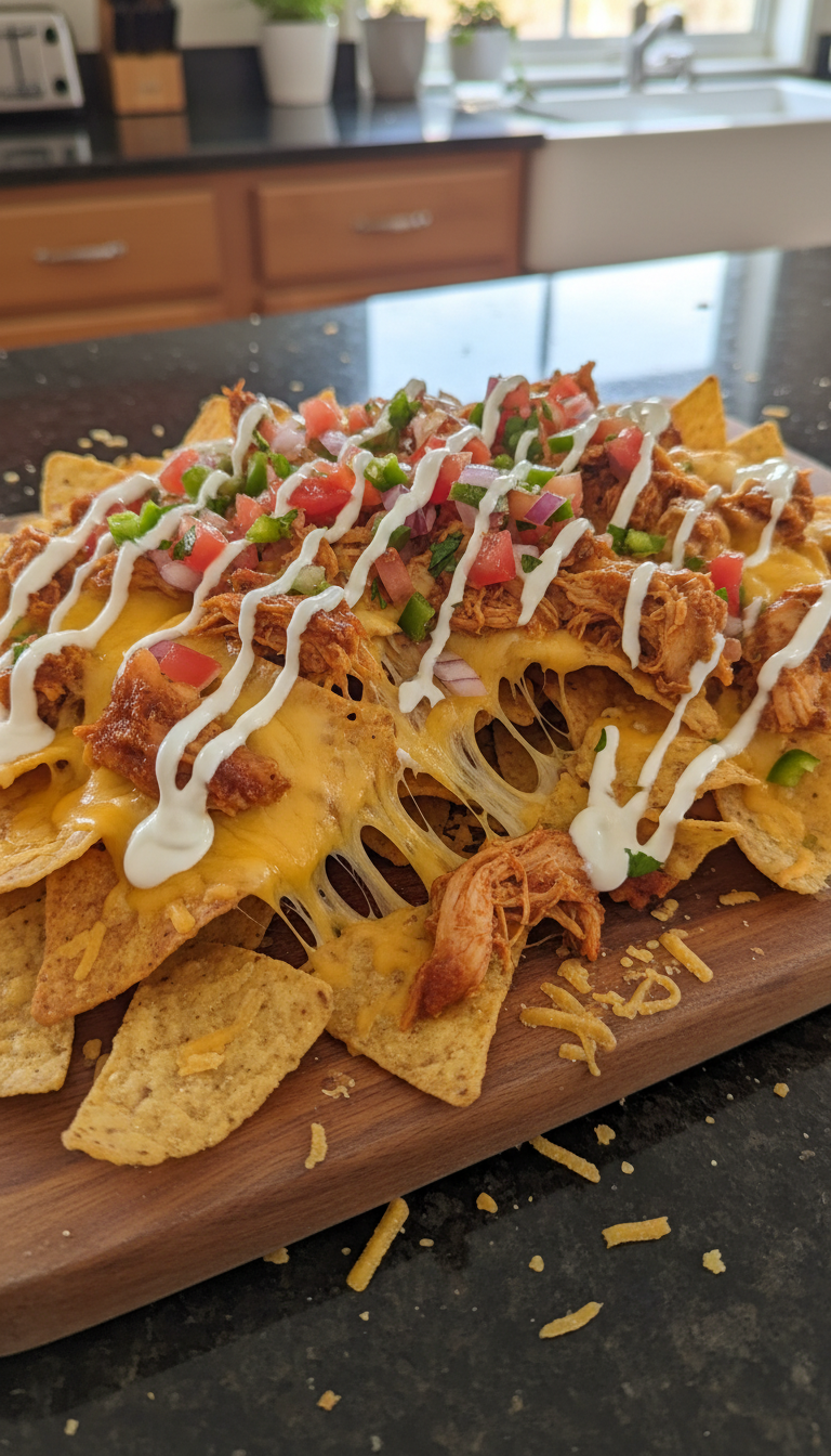 Chipotle Chicken Loaded Nachos