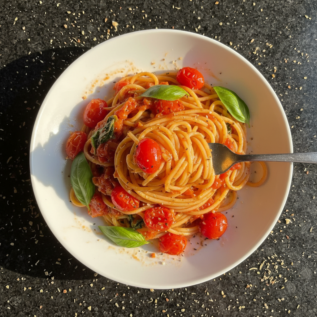 Sweetheart's Tomato Basil Pasta