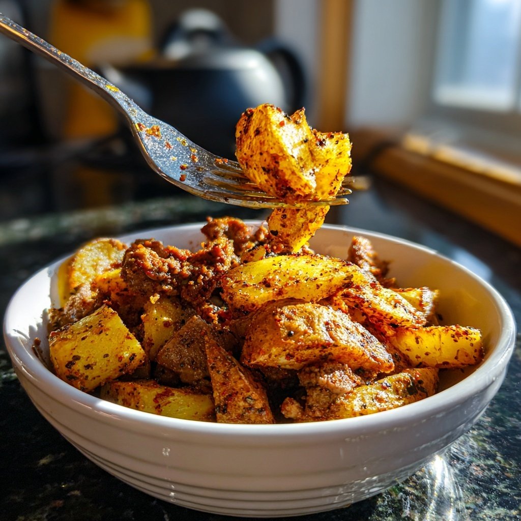 Smoky Steak Cajun Potatoes Spicy