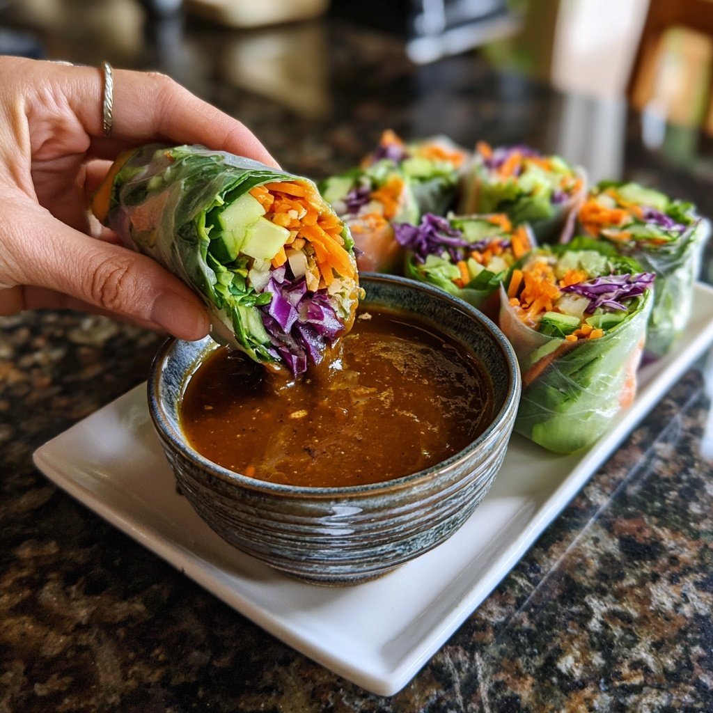 Fresh Spring Rolls Peanut Sauce