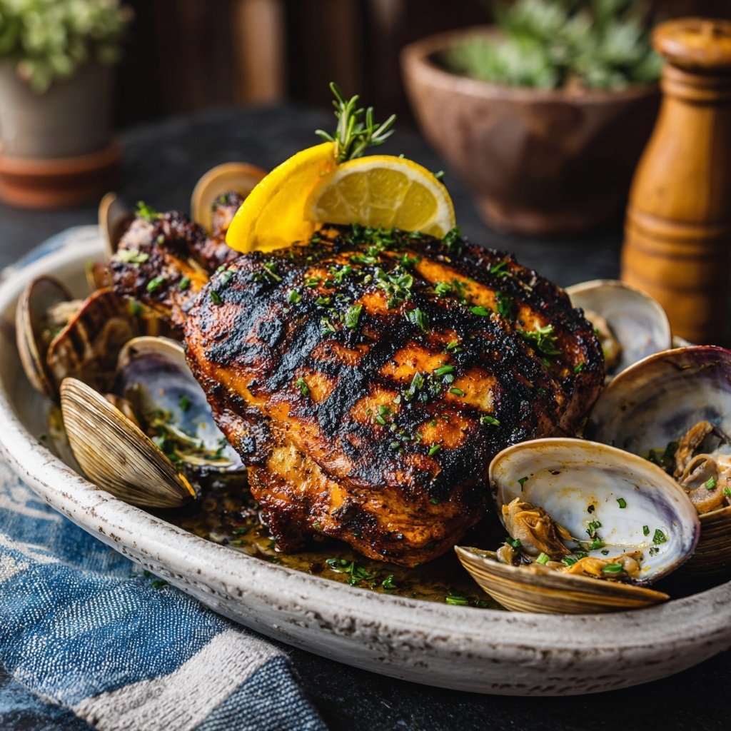Grilled Chicken and Clam Combo