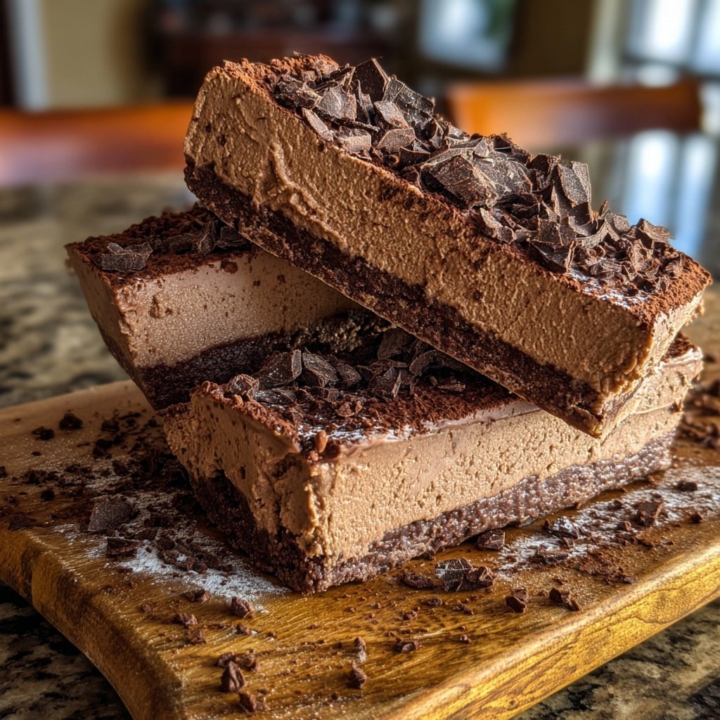 Decadent Mocha Cottage Cheese Bars