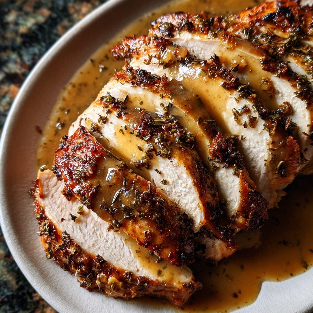 Herb Roasted Turkey Breast with Gravy