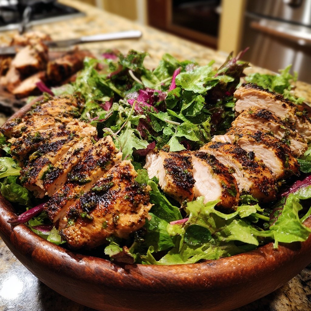 Simple Herb-Grilled Chicken Salad