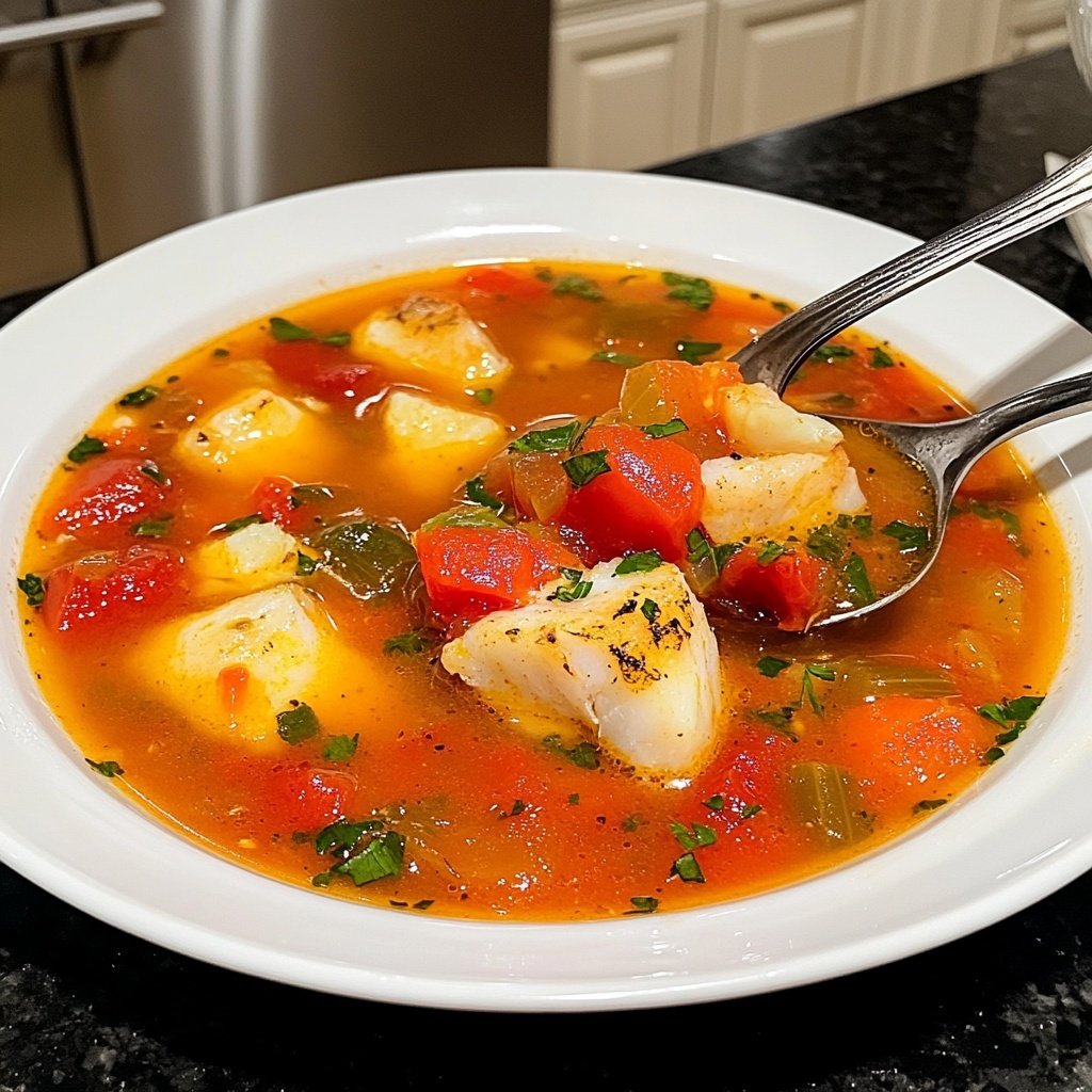 Italian Cod Fish Soup