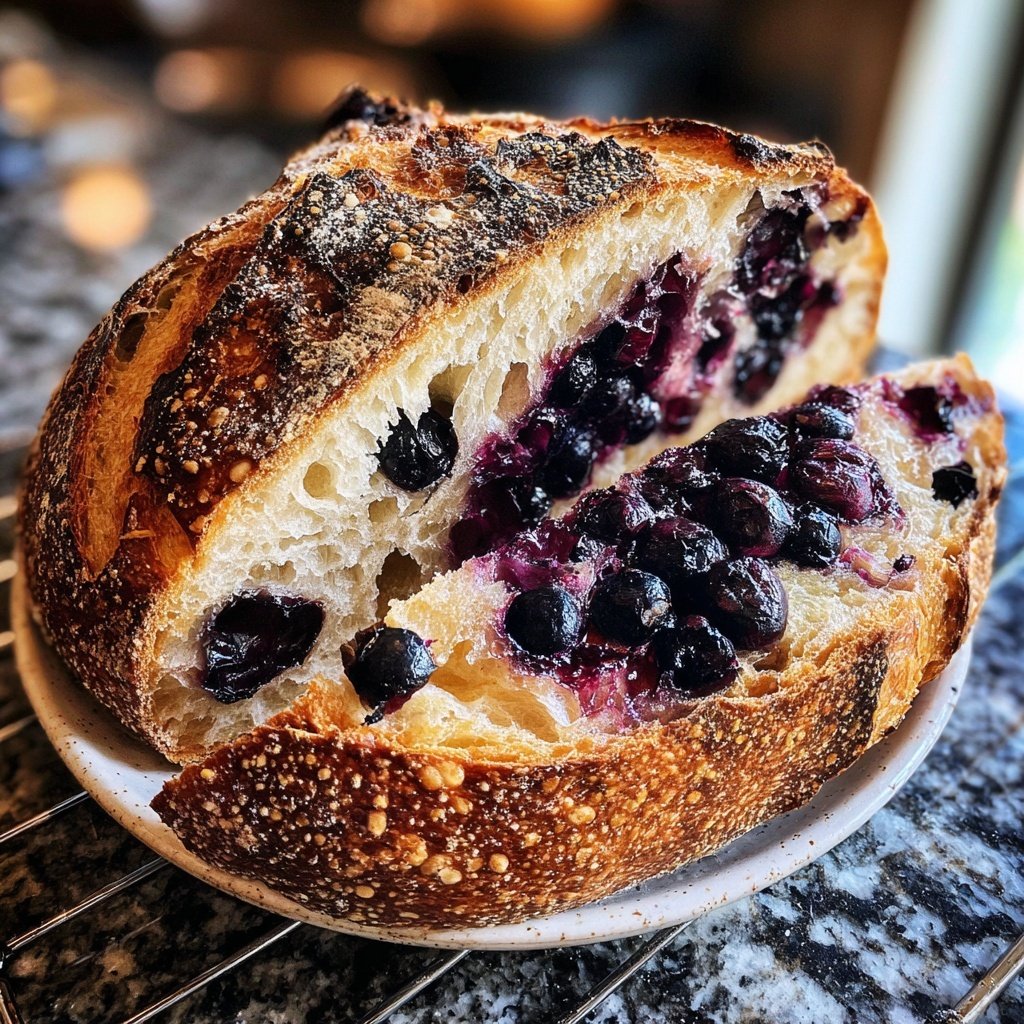 Blueberry Lemon Sourdough with Poppy Seeds