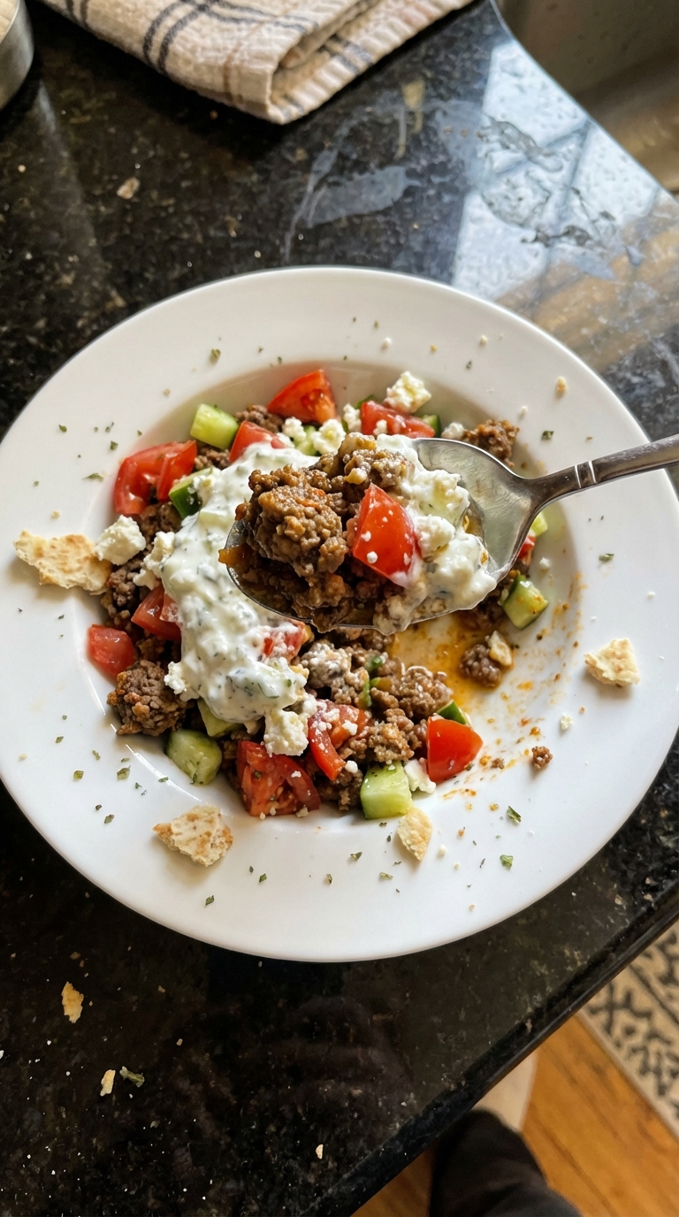 Mediterranean Ground Beef Bowls