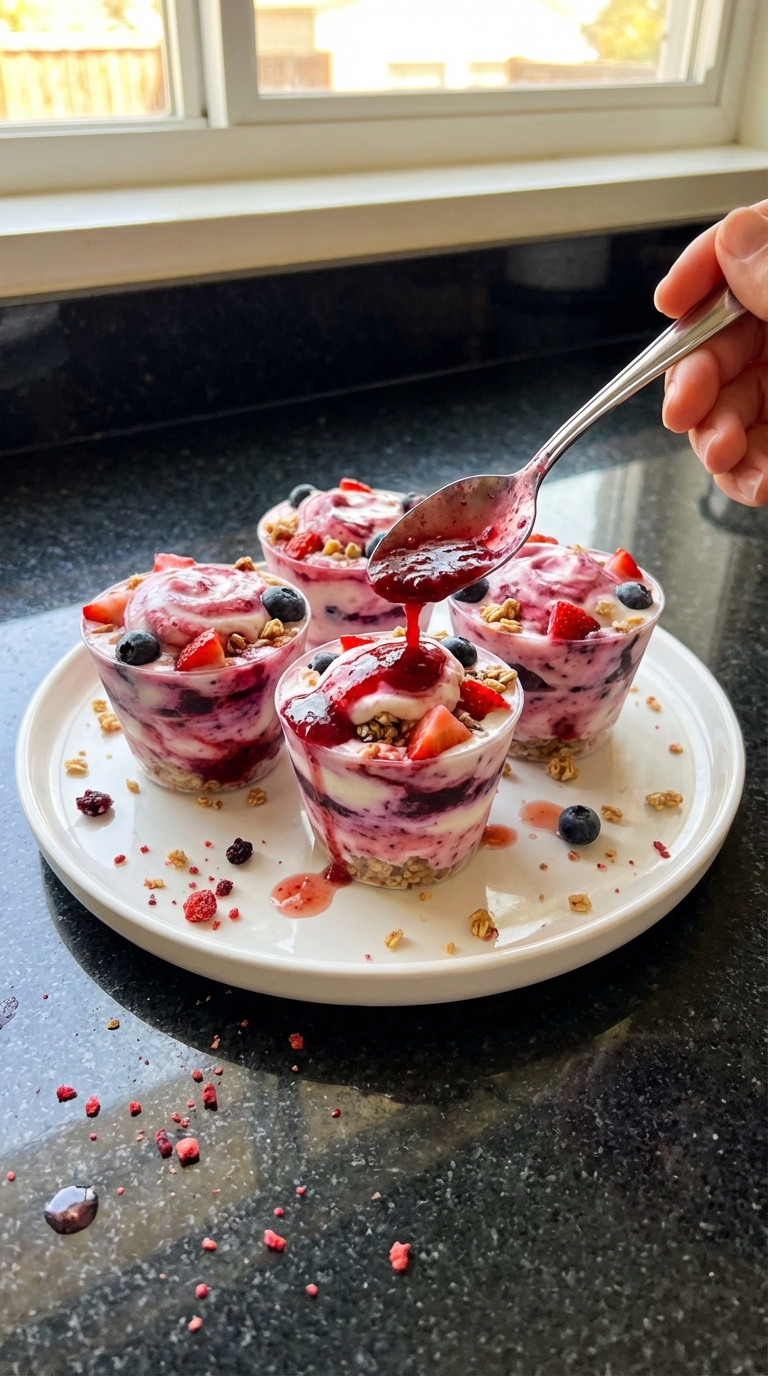 Berry Blast Frozen Yogurt Cups