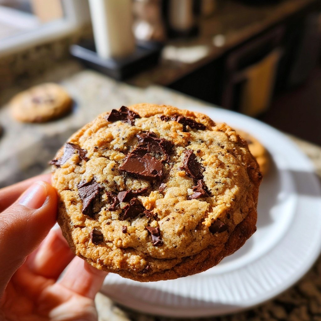Brown Butter Dubai Chocolate Chip Cookies