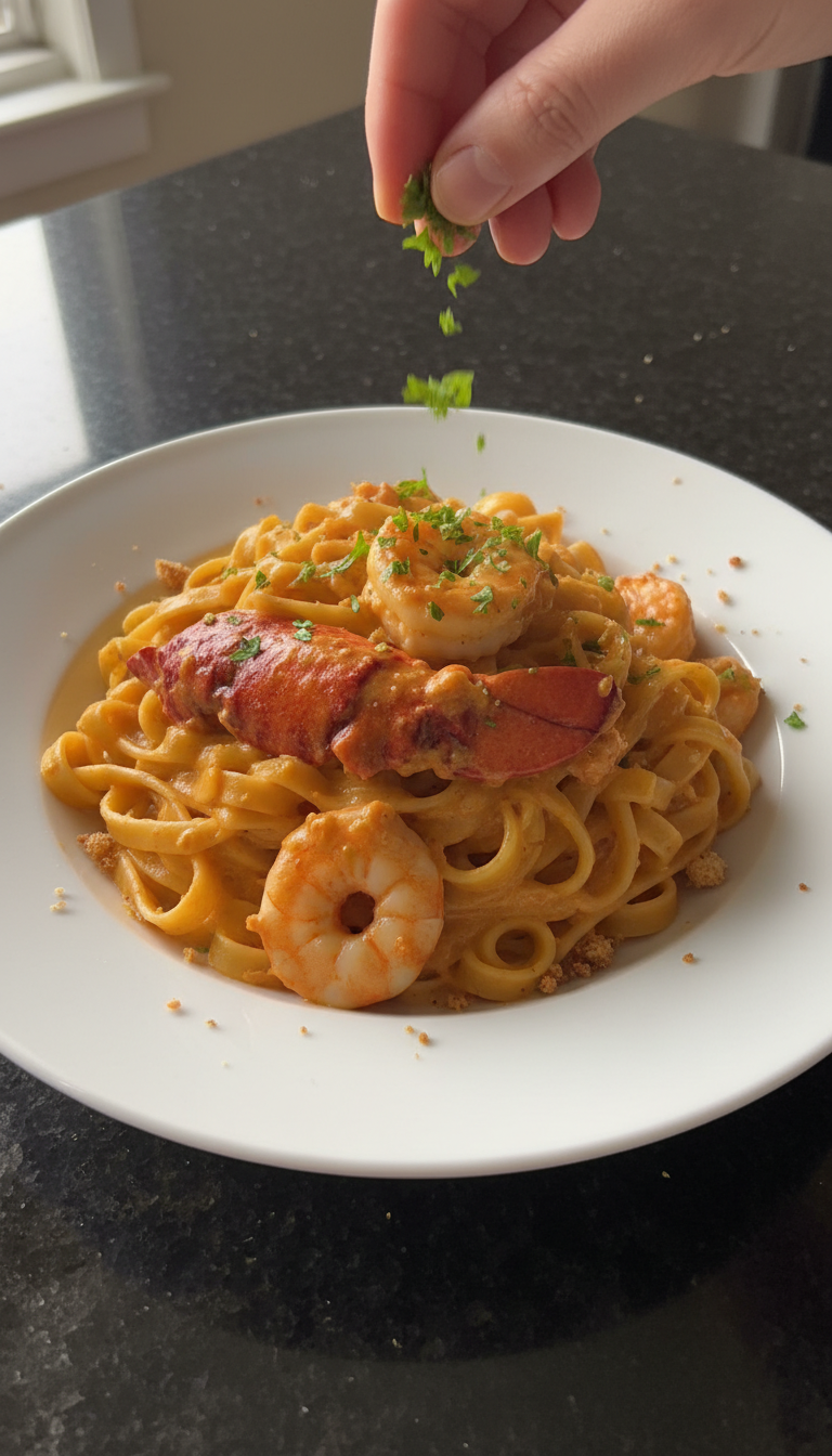 Lobster & Shrimp Pasta